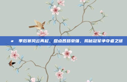 🌪️ 季后赛风云再起，盘点各路豪强，揭秘冠军争夺者之谜