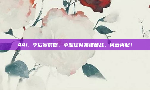 441. 季后赛前瞻，中超球队集结备战，风云再起！