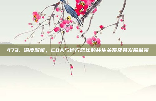 473. 深度解析，CBA与地方篮球的共生关系及其发展前景