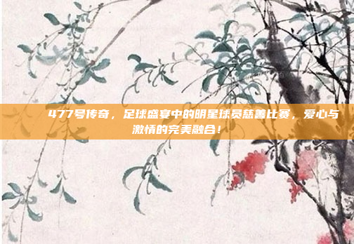 🎉 477号传奇，足球盛宴中的明星球员慈善比赛，爱心与激情的完美融合！