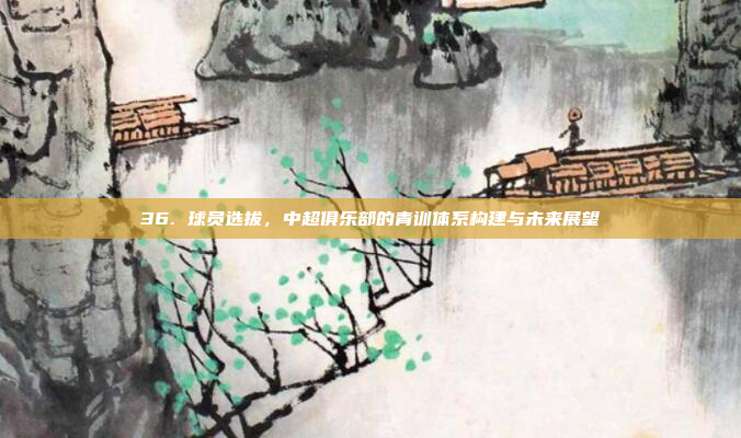 36. 球员选拔，中超俱乐部的青训体系构建与未来展望